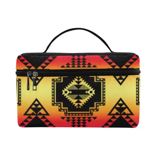 Gathering Sunset Cosmetic Bag/Large (Model 1658) Cosmetic Bag e-joyer