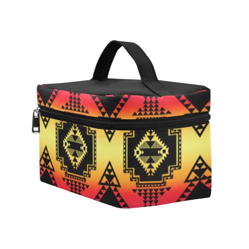 Gathering Sunset Cosmetic Bag/Large (Model 1658) Cosmetic Bag e-joyer