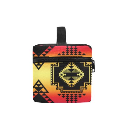 Gathering Sunset Cosmetic Bag/Large (Model 1658) Cosmetic Bag e-joyer