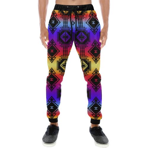 Gathering Sunset Men's All Over Print Sweatpants (Model L11) Men's All Over Print Sweatpants (L11) e-joyer