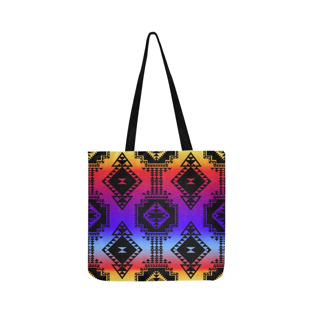 Gathering Sunset Reusable Shopping Bag Model 1660 (Two sides) Shopping Tote Bag (1660) e-joyer
