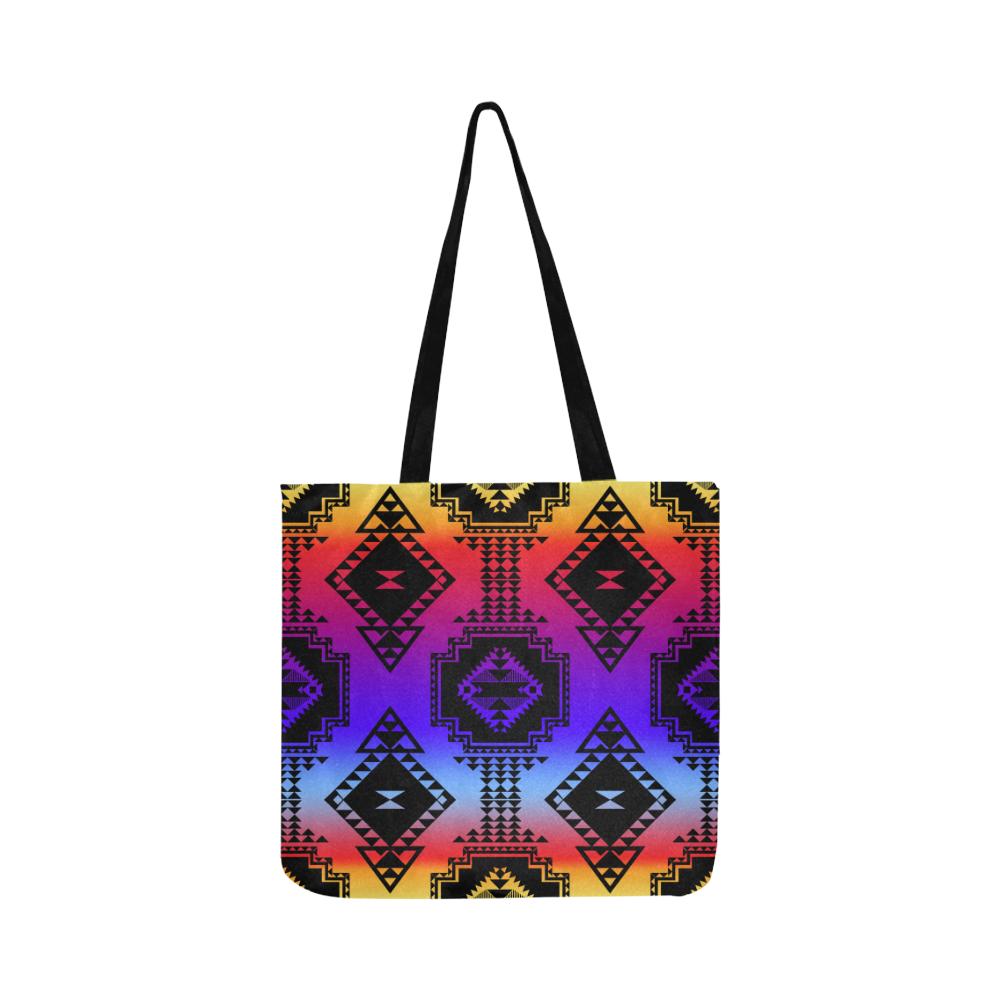 Gathering Sunset Reusable Shopping Bag Model 1660 (Two sides) Shopping Tote Bag (1660) e-joyer