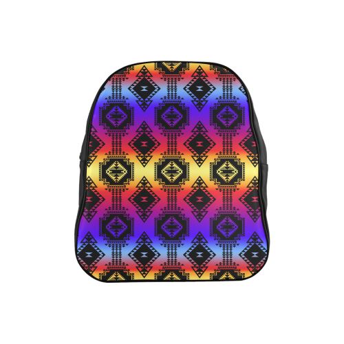 Gathering Sunset School Backpack (Model 1601)(Small) School Backpacks/Small (1601) e-joyer 