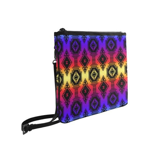 Gathering Sunset Slim Clutch Bag (Model 1668) Slim Clutch Bags (1668) e-joyer