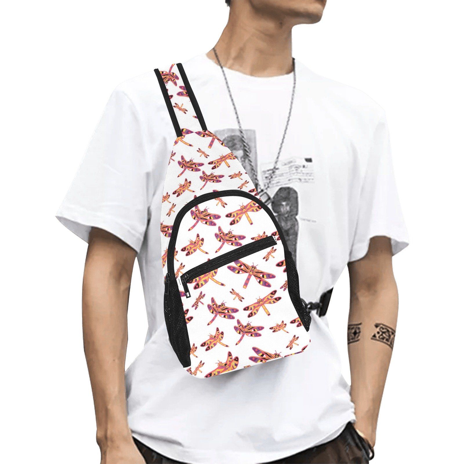 Gathering White All Over Print Chest Bag (Model 1719) All Over Print Chest Bag (1719) e-joyer