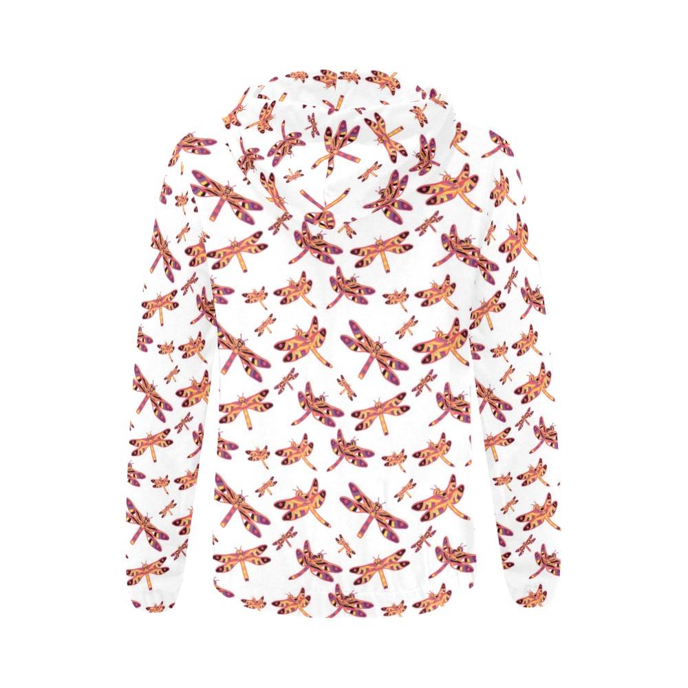 Gathering White All Over Print Full Zip Hoodie for Women (Model H14) All Over Print Full Zip Hoodie for Women (H14) e-joyer