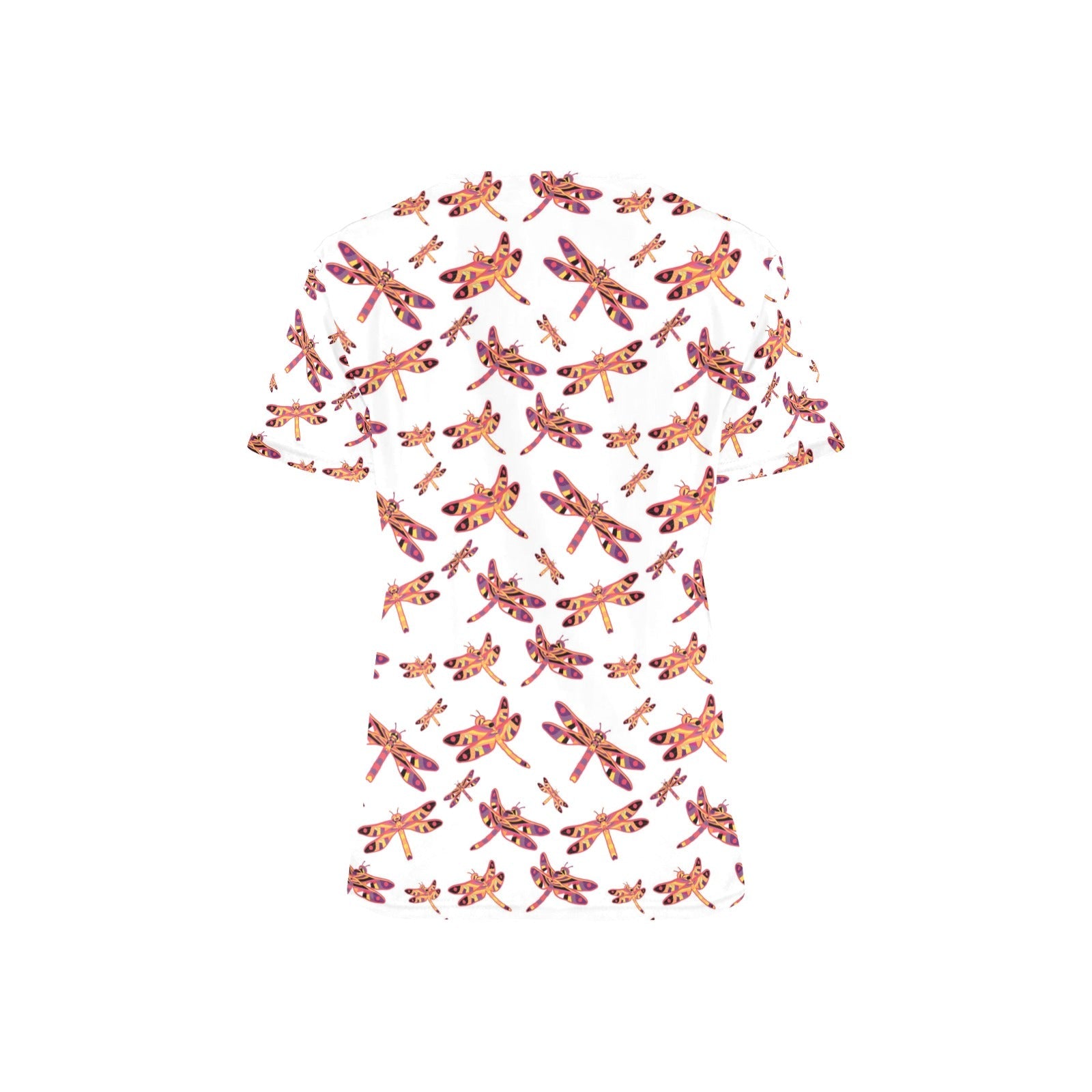 Gathering White All Over Print Scrub Top Scrub Top e-joyer
