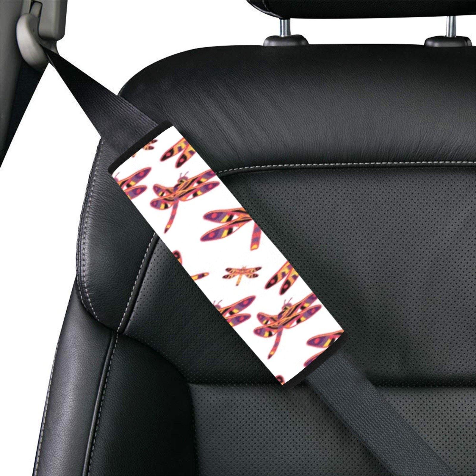 Gathering White Car Seat Belt Cover 7''x12.6'' (Pack of 2) Car Seat Belt Cover 7x12.6 (Pack of 2) e-joyer