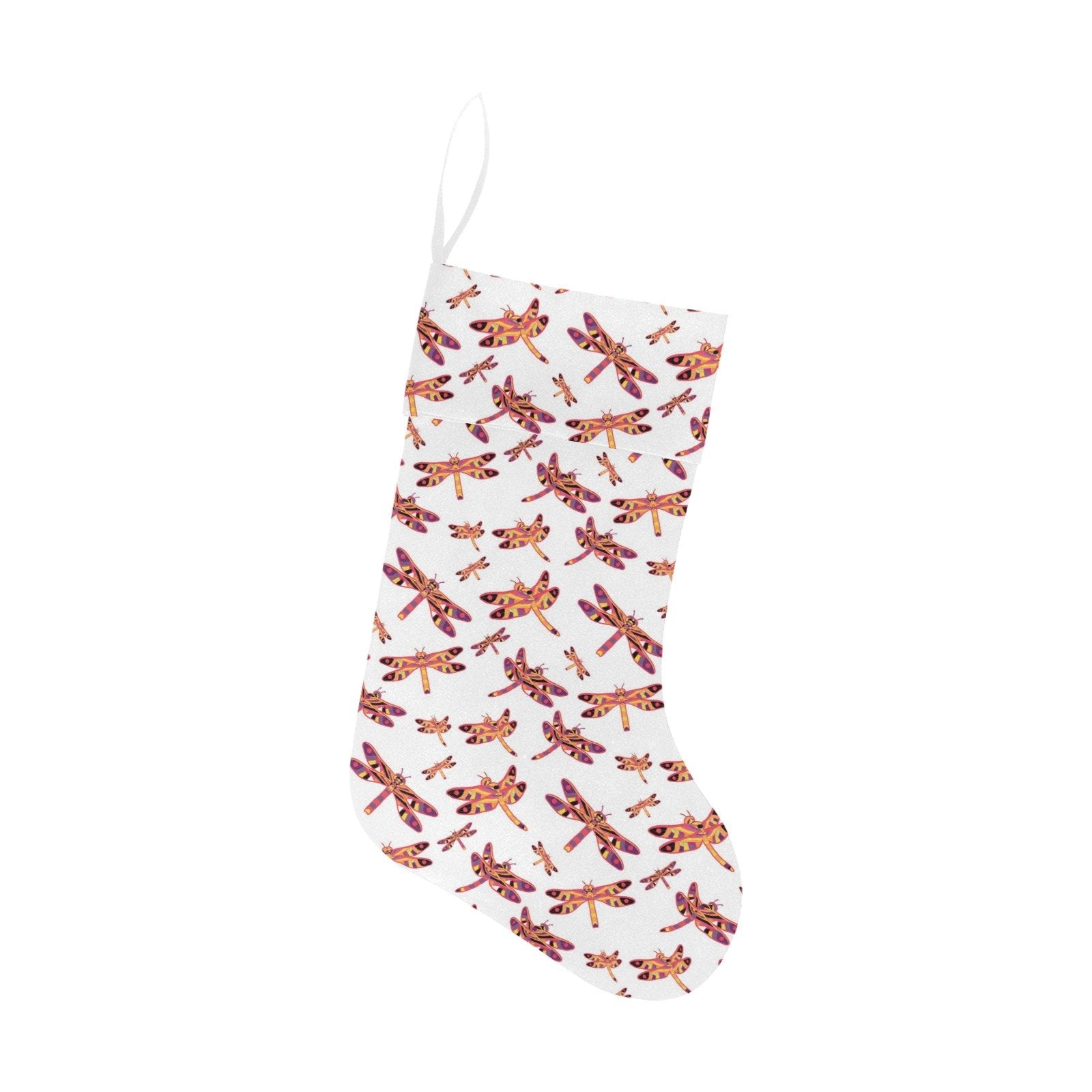 Gathering White Christmas Stocking holiday stocking e-joyer