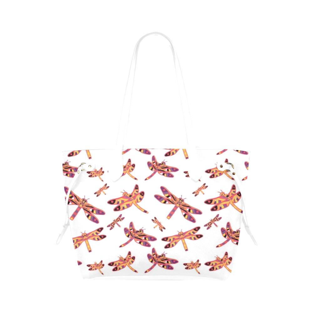 Gathering White Clover Canvas Tote Bag (Model 1661) Clover Canvas Tote Bag (1661) e-joyer