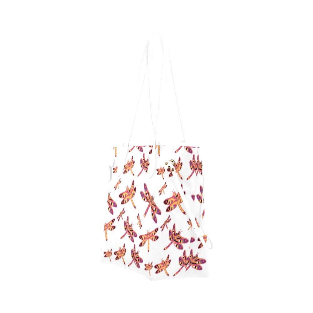 Gathering White Clover Canvas Tote Bag (Model 1661) Clover Canvas Tote Bag (1661) e-joyer