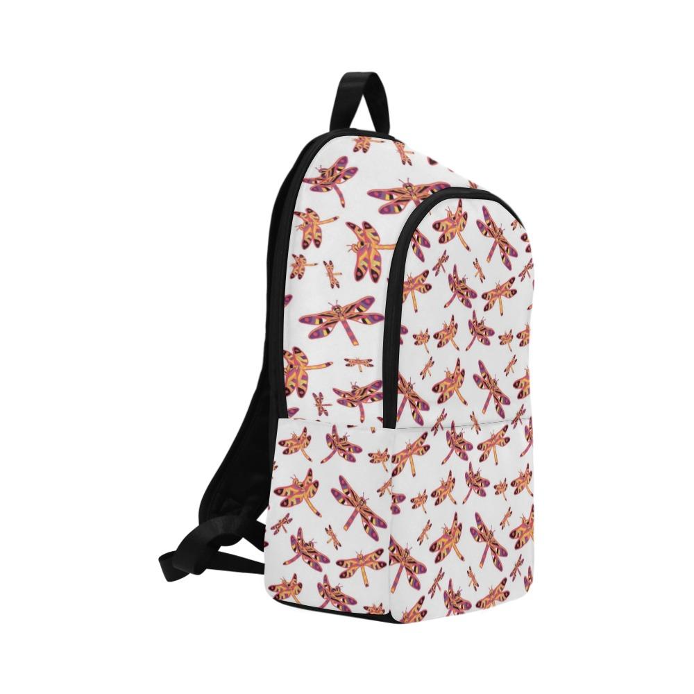 Gathering White Fabric Backpack for Adult (Model 1659) Casual Backpack for Adult (1659) e-joyer