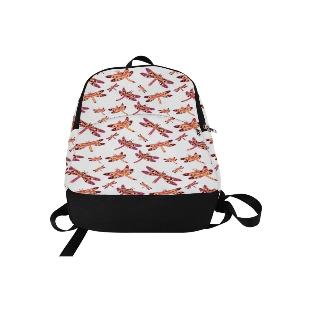 Gathering White Fabric Backpack for Adult (Model 1659) Casual Backpack for Adult (1659) e-joyer