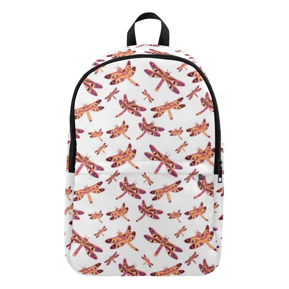 Gathering White Fabric Backpack for Adult (Model 1659) Casual Backpack for Adult (1659) e-joyer