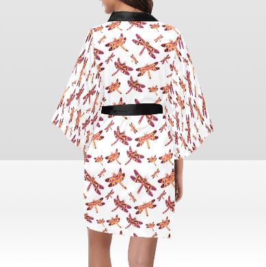 Gathering White Kimono Robe Artsadd