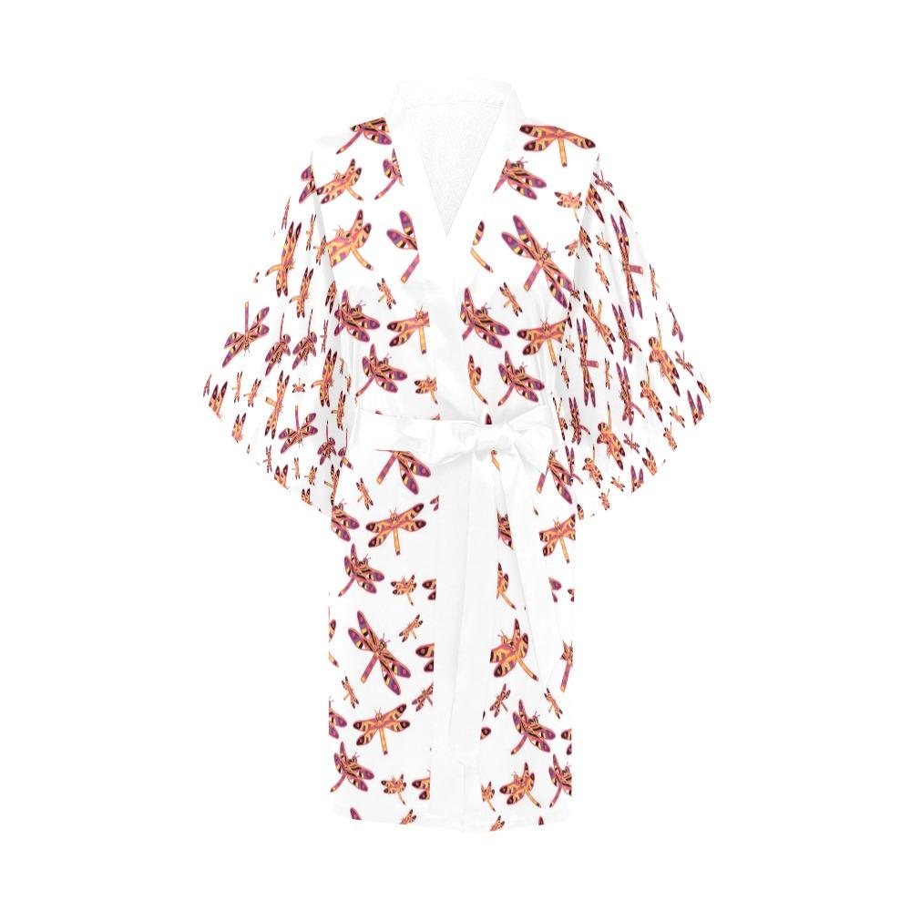 Gathering White Kimono Robe Artsadd