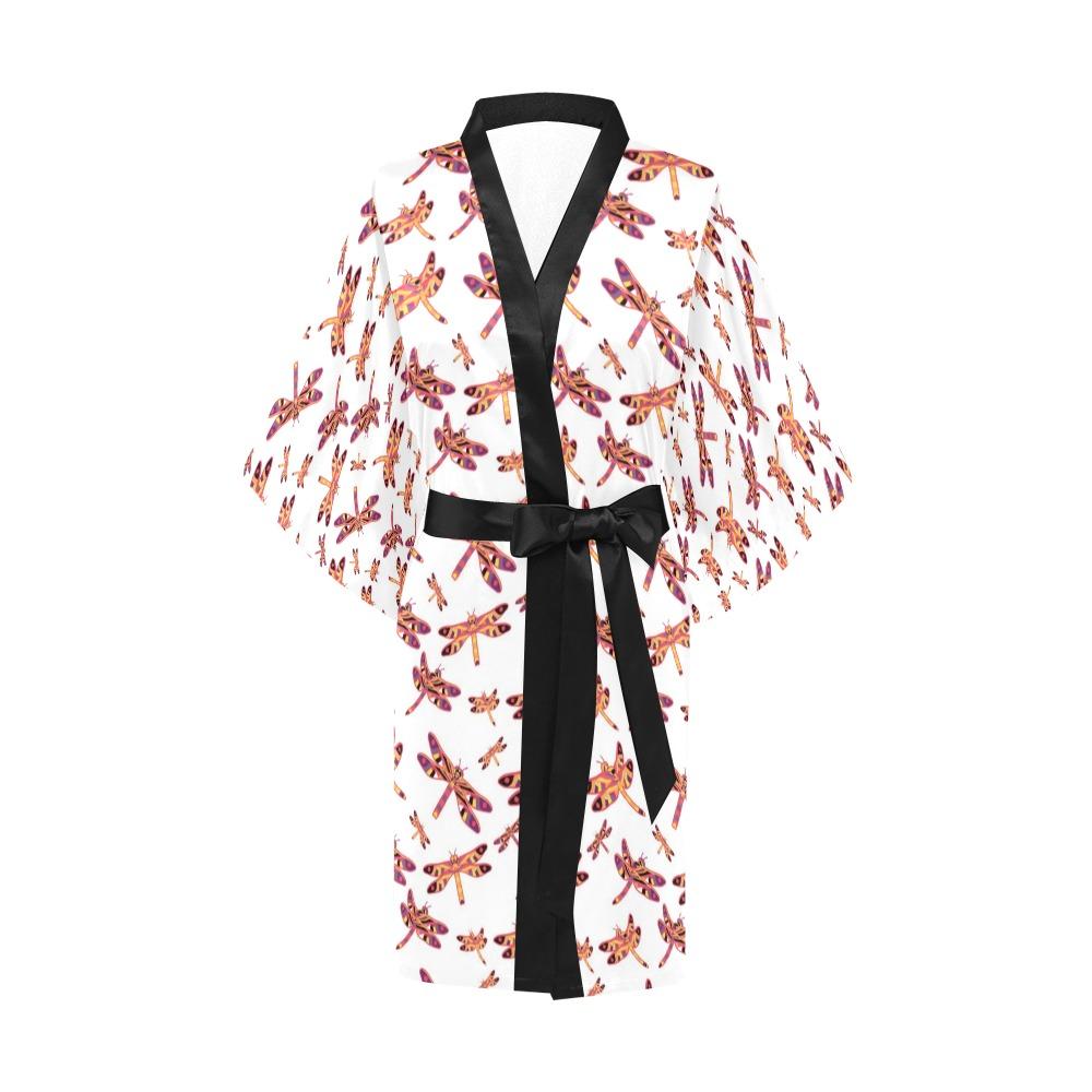 Gathering White Kimono Robe Artsadd