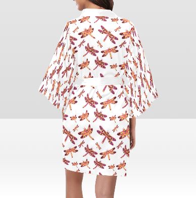 Gathering White Kimono Robe Artsadd
