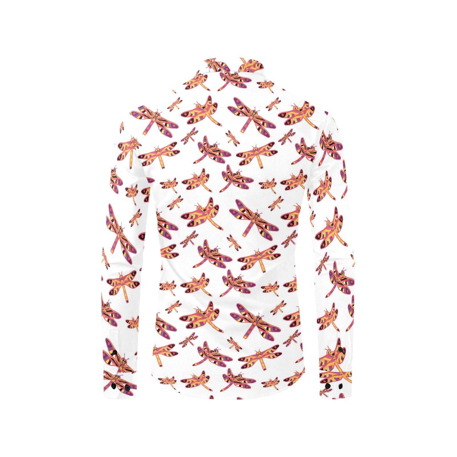 Gathering White Men's All Over Print Casual Dress Shirt (Model T61) Men's Dress Shirt (T61) e-joyer
