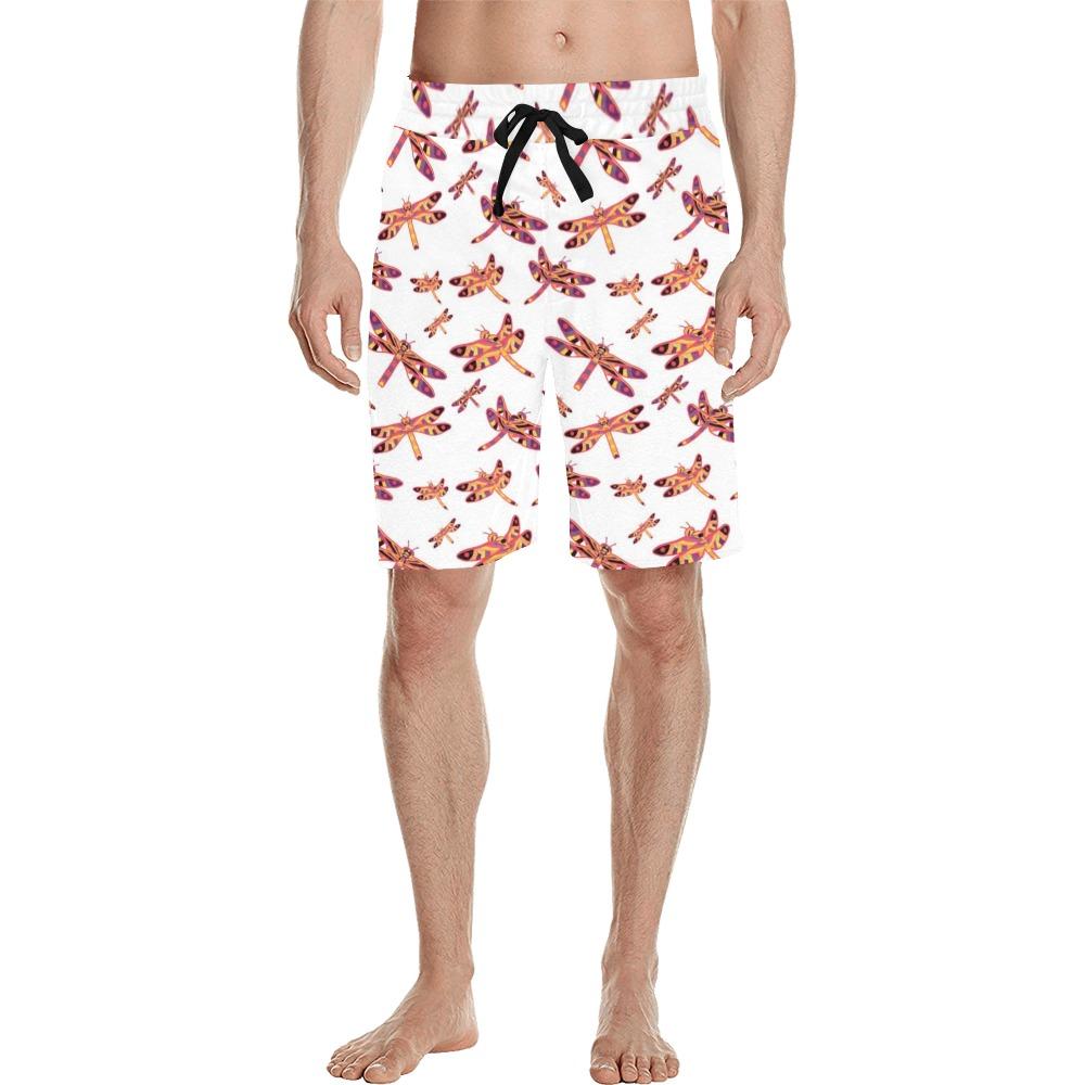 Gathering White Men's All Over Print Casual Shorts (Model L23) Men's Casual Shorts (L23) e-joyer