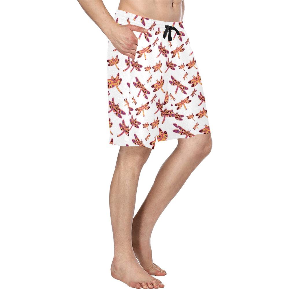Gathering White Men's All Over Print Casual Shorts (Model L23) Men's Casual Shorts (L23) e-joyer