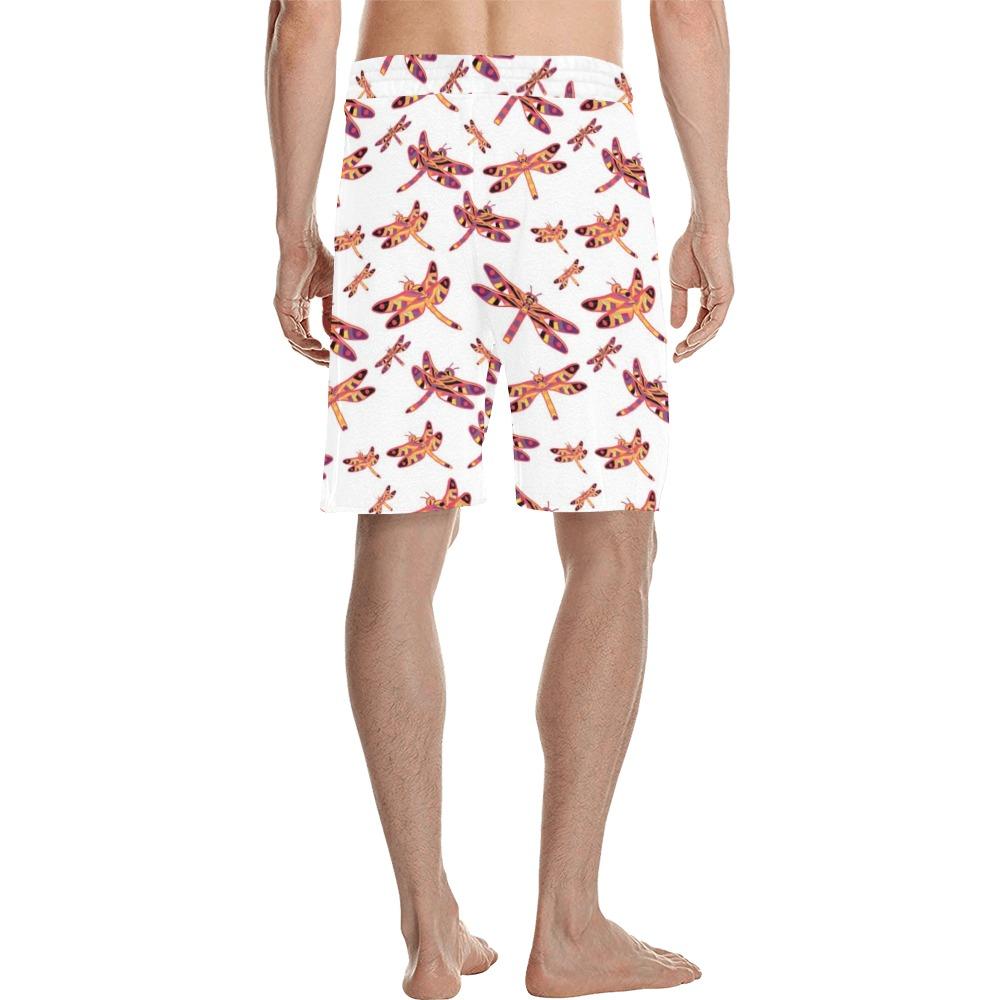 Gathering White Men's All Over Print Casual Shorts (Model L23) Men's Casual Shorts (L23) e-joyer