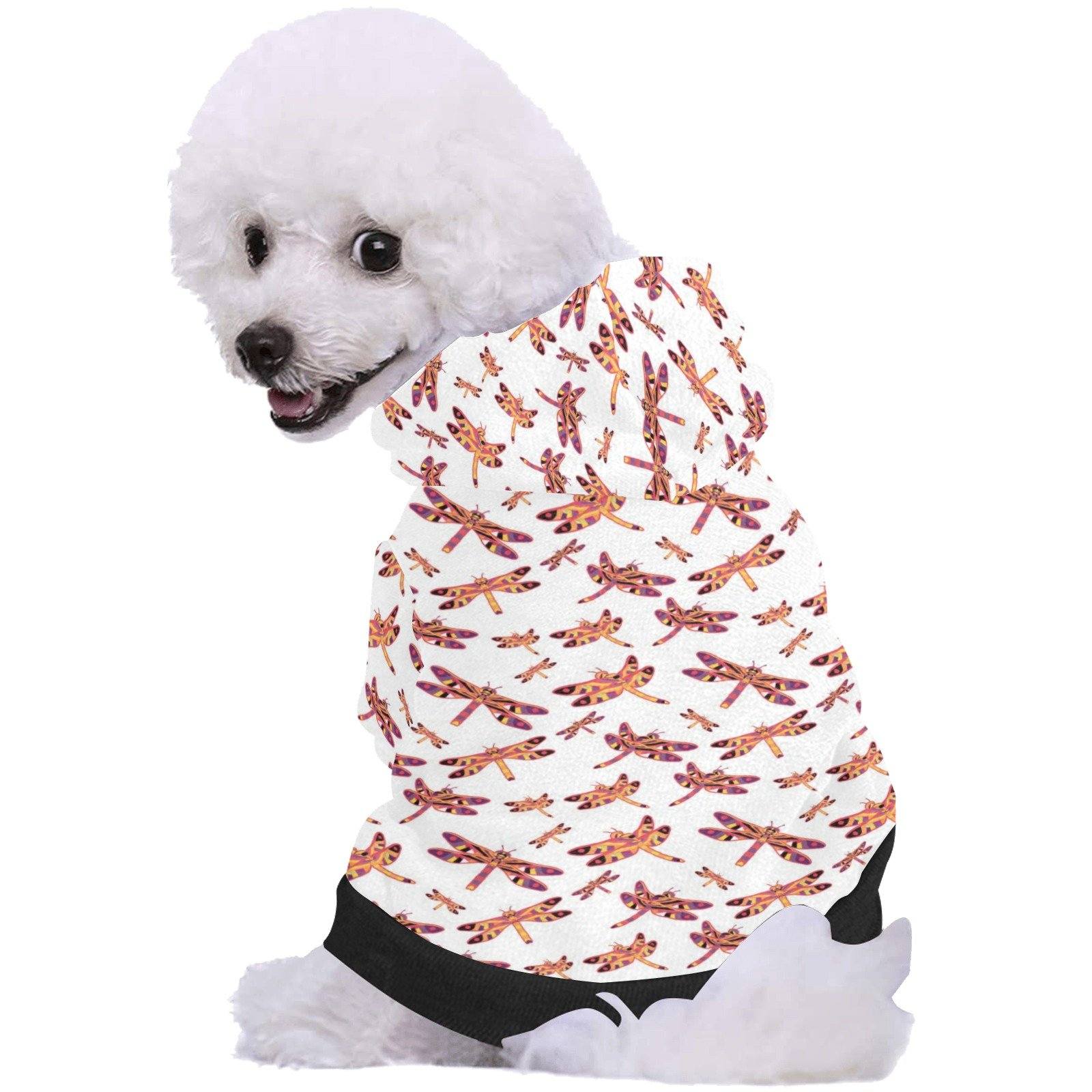 Gathering White Pet Dog Hoodie Pet Dog Hoodie e-joyer 