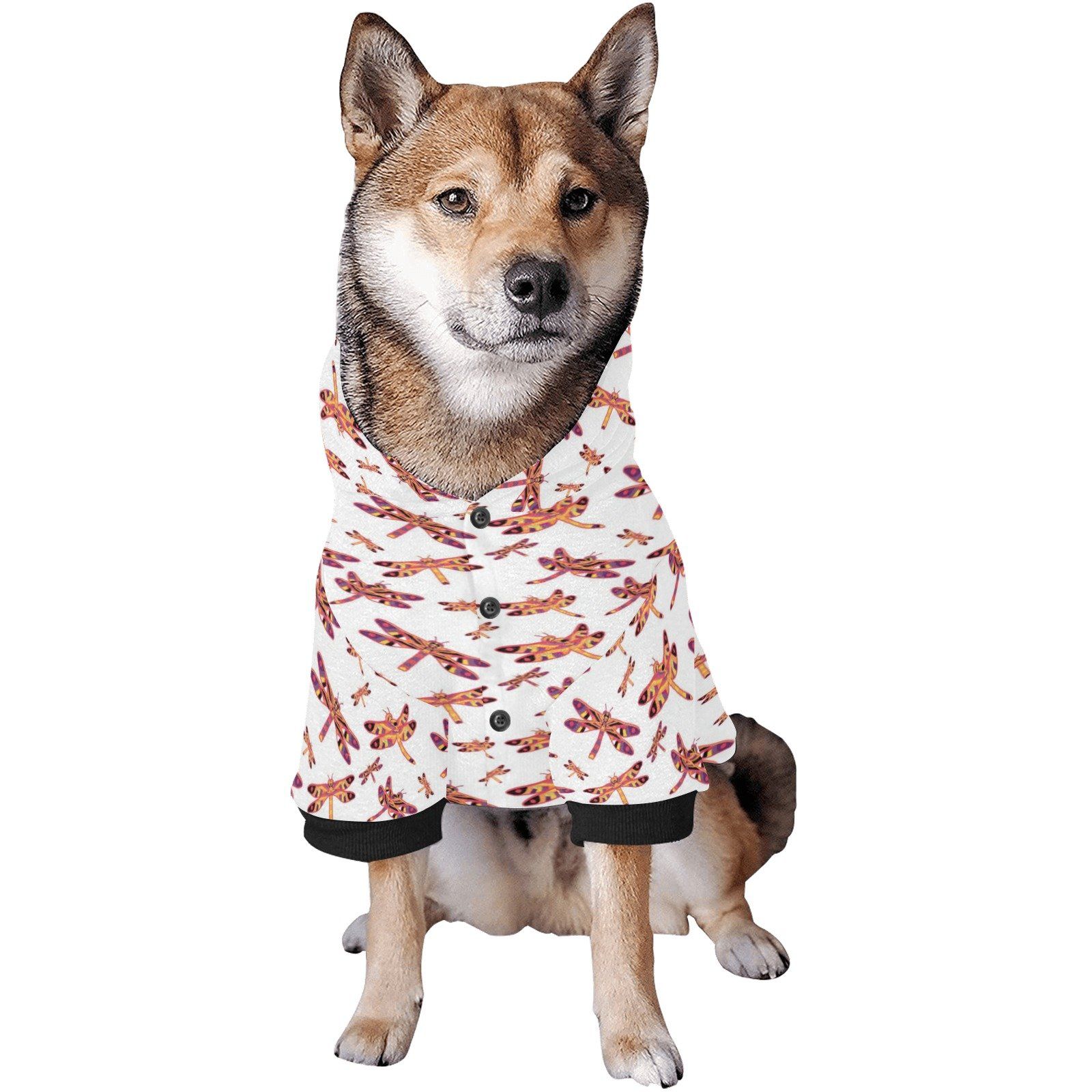 Gathering White Pet Dog Hoodie Pet Dog Hoodie e-joyer