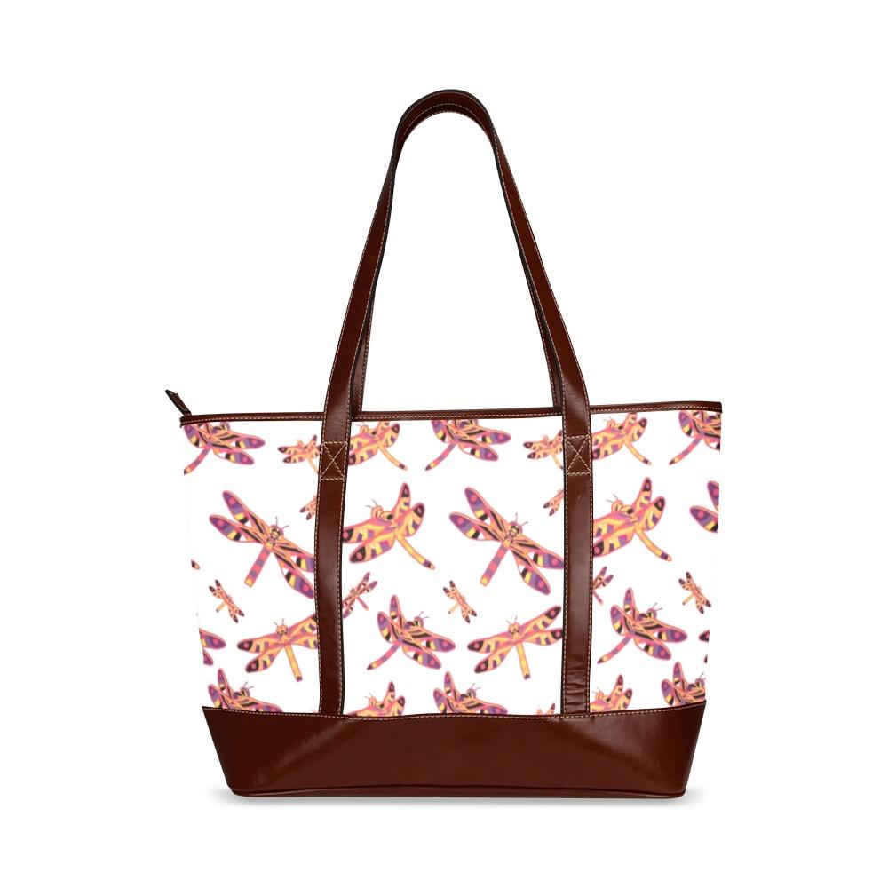 Gathering White Tote Handbag (Model 1642) Tote Handbags (1642) e-joyer