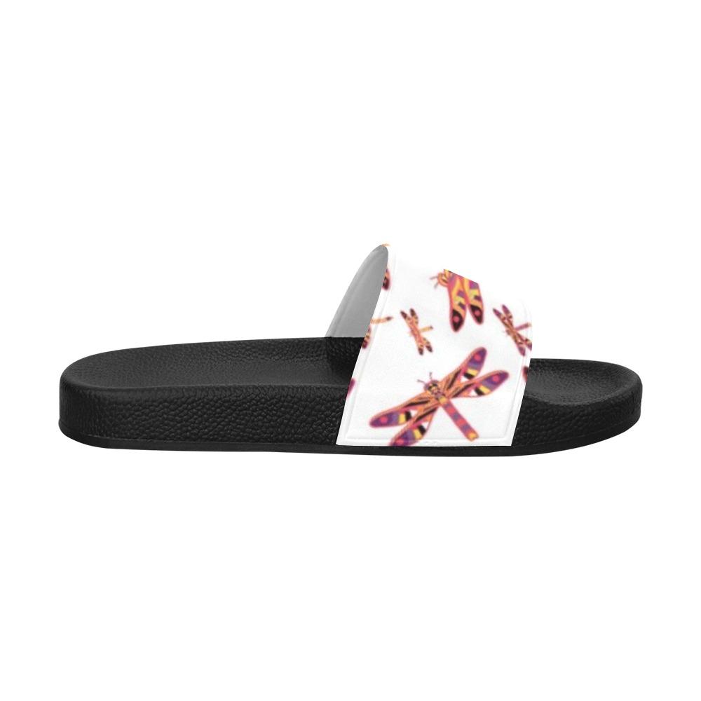 Gathering White Women's Slide Sandals (Model 057) Women's Slide Sandals (057) e-joyer