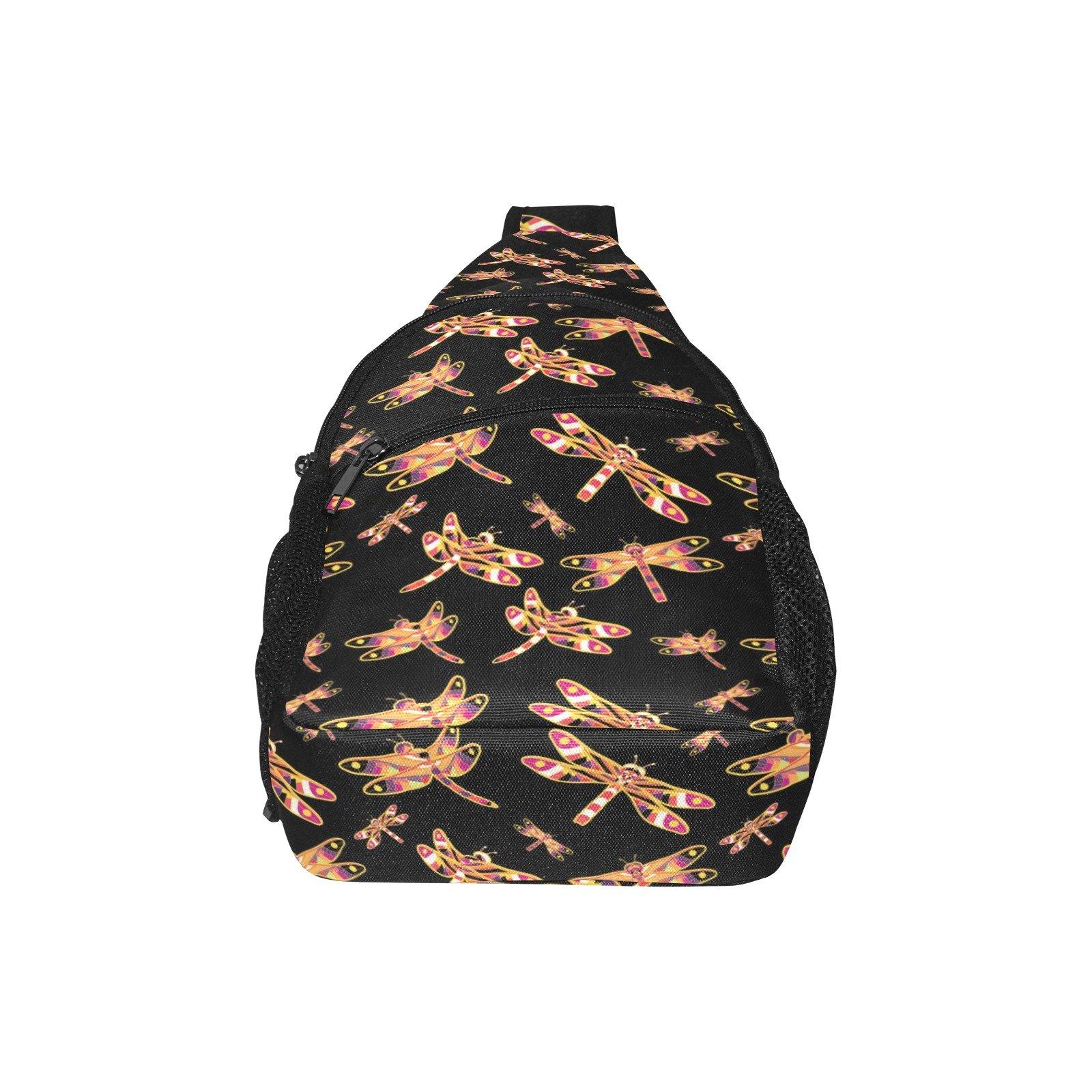 Gathering Yellow Black All Over Print Chest Bag (Model 1719) All Over Print Chest Bag (1719) e-joyer