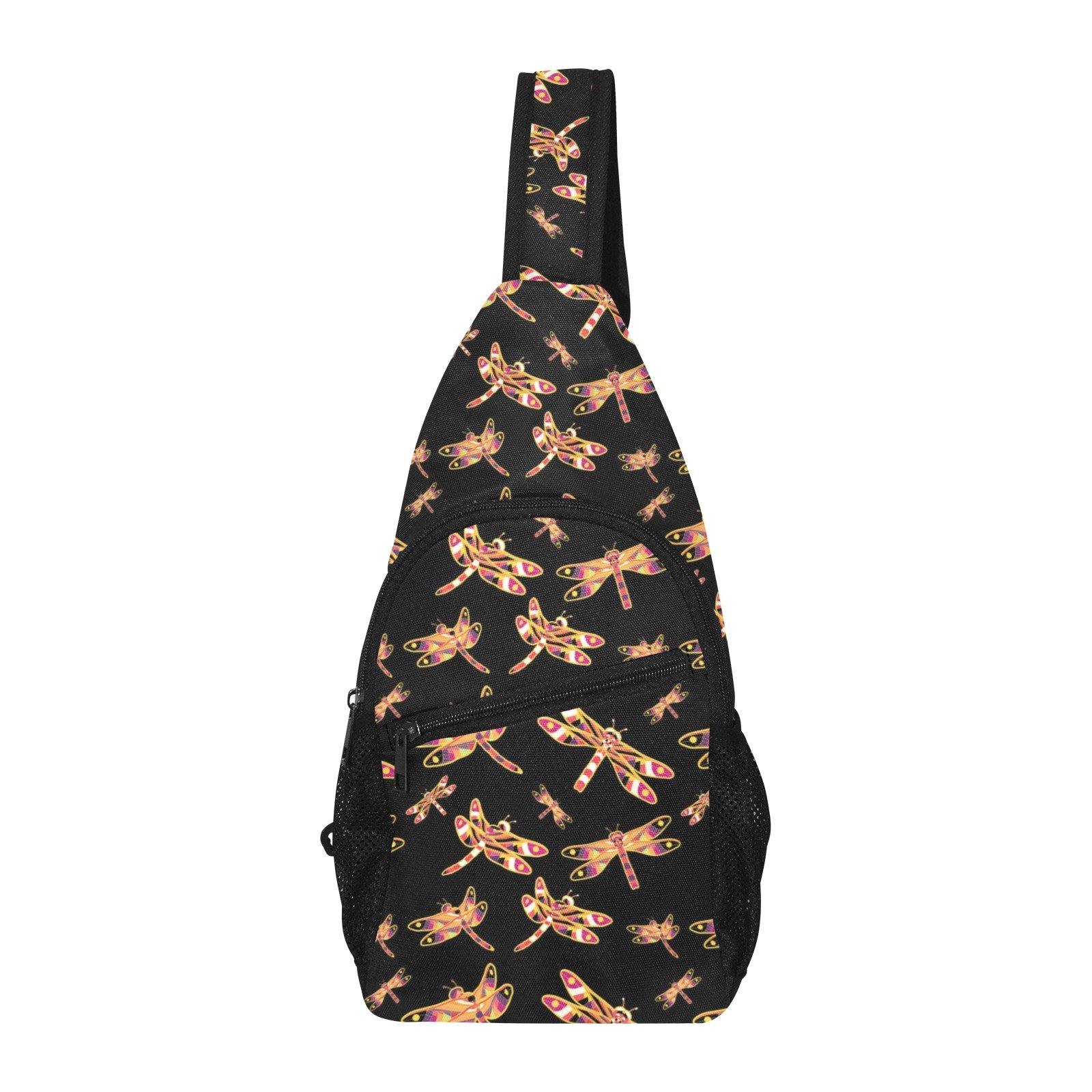 Gathering Yellow Black All Over Print Chest Bag (Model 1719) All Over Print Chest Bag (1719) e-joyer
