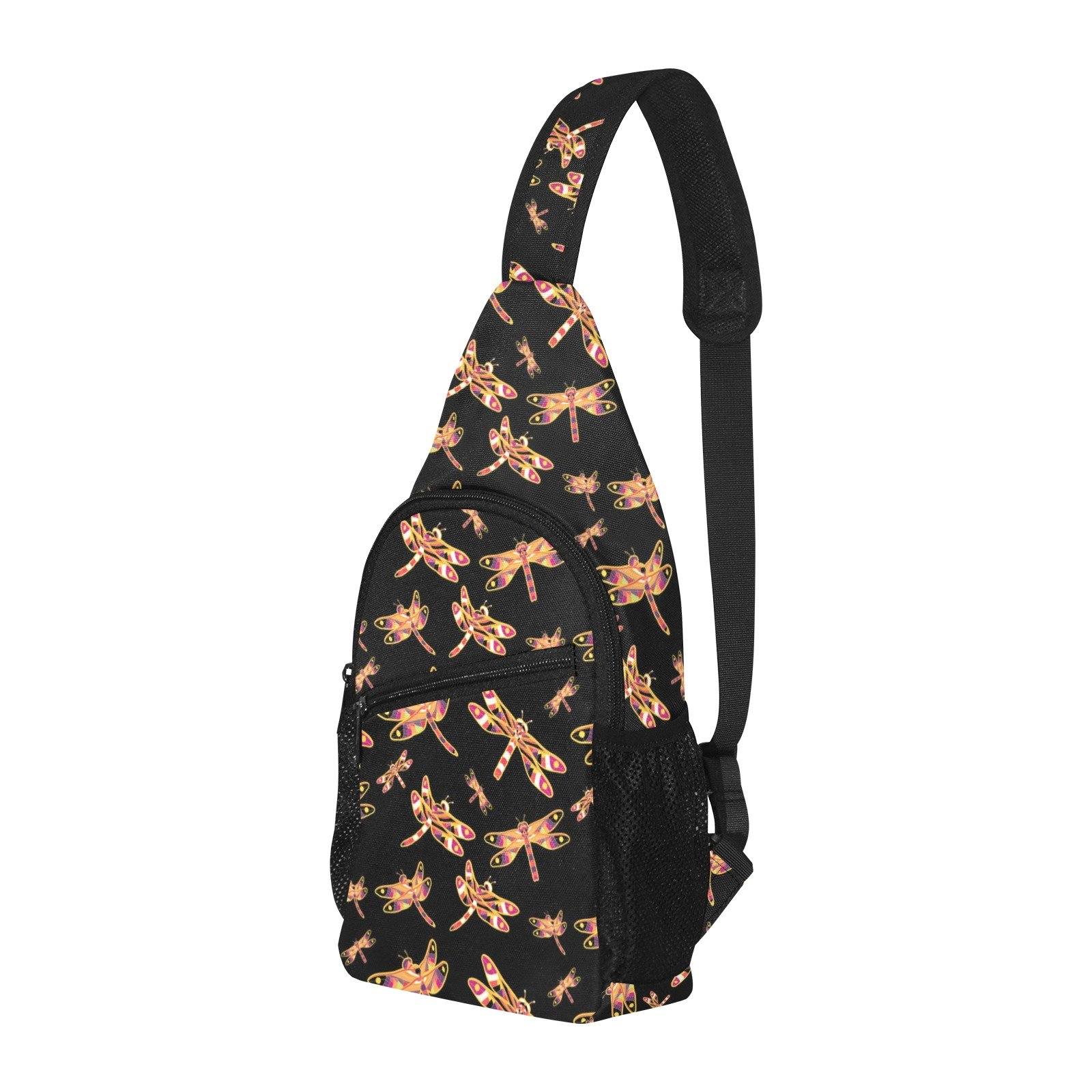 Gathering Yellow Black All Over Print Chest Bag (Model 1719) All Over Print Chest Bag (1719) e-joyer