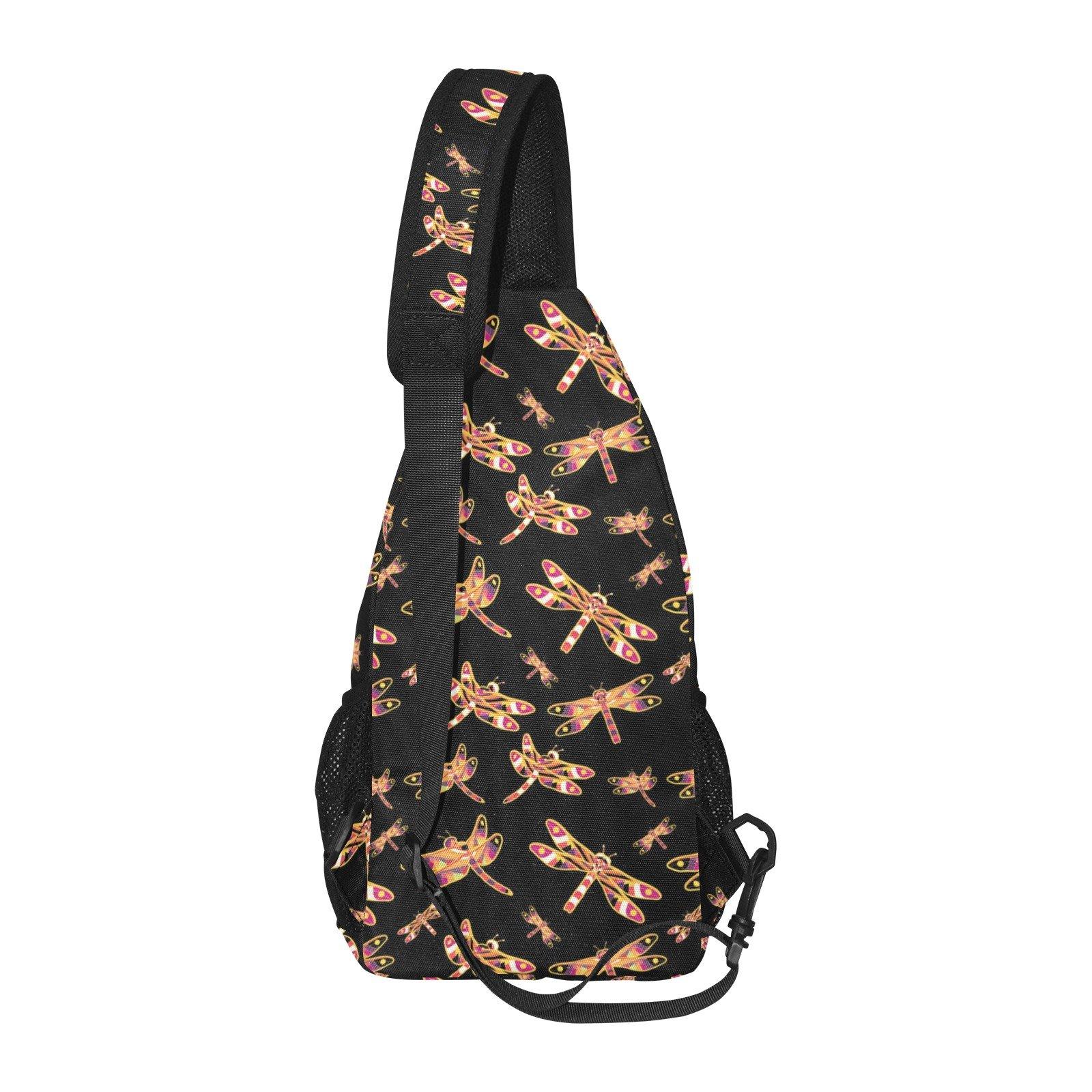 Gathering Yellow Black All Over Print Chest Bag (Model 1719) All Over Print Chest Bag (1719) e-joyer