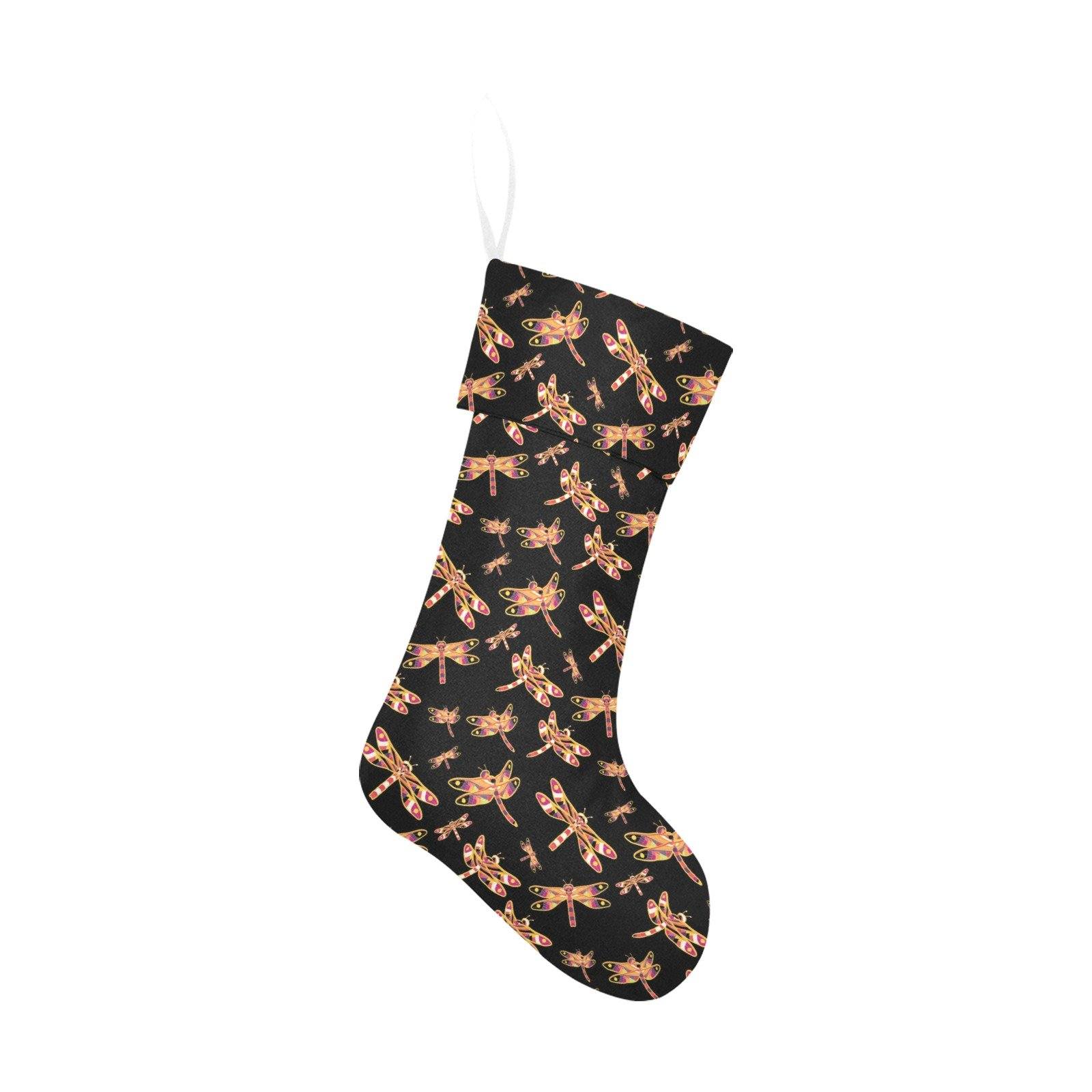 Gathering Yellow Black Christmas Stocking holiday stocking e-joyer