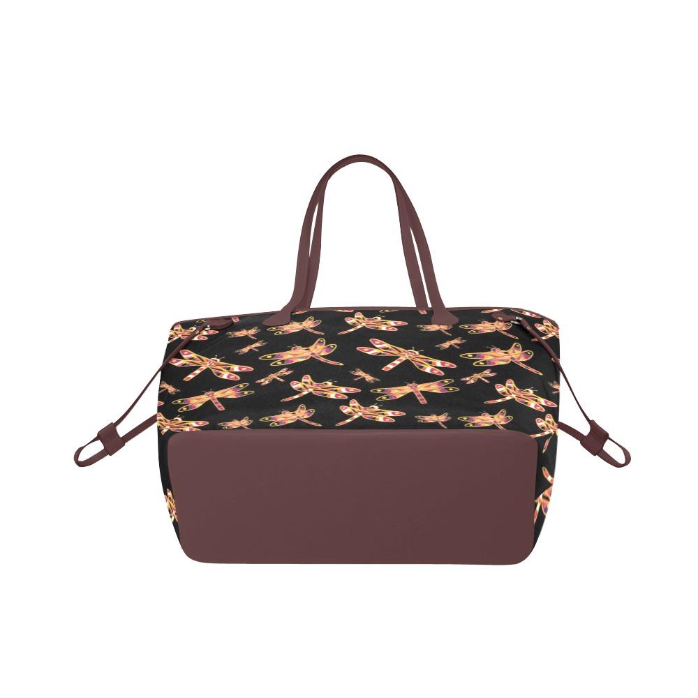 Gathering Yellow Black Clover Canvas Tote Bag (Model 1661) Clover Canvas Tote Bag (1661) e-joyer