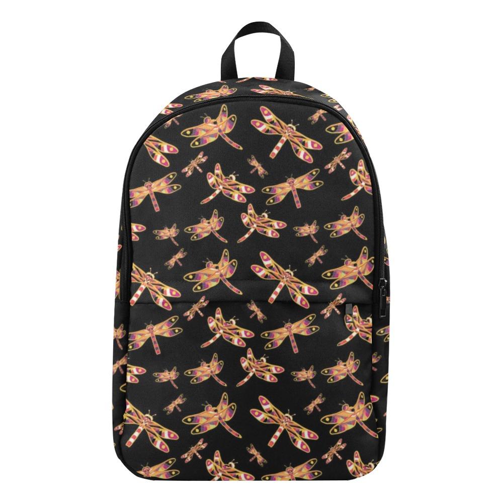 Gathering Yellow Black Fabric Backpack for Adult (Model 1659) Casual Backpack for Adult (1659) e-joyer