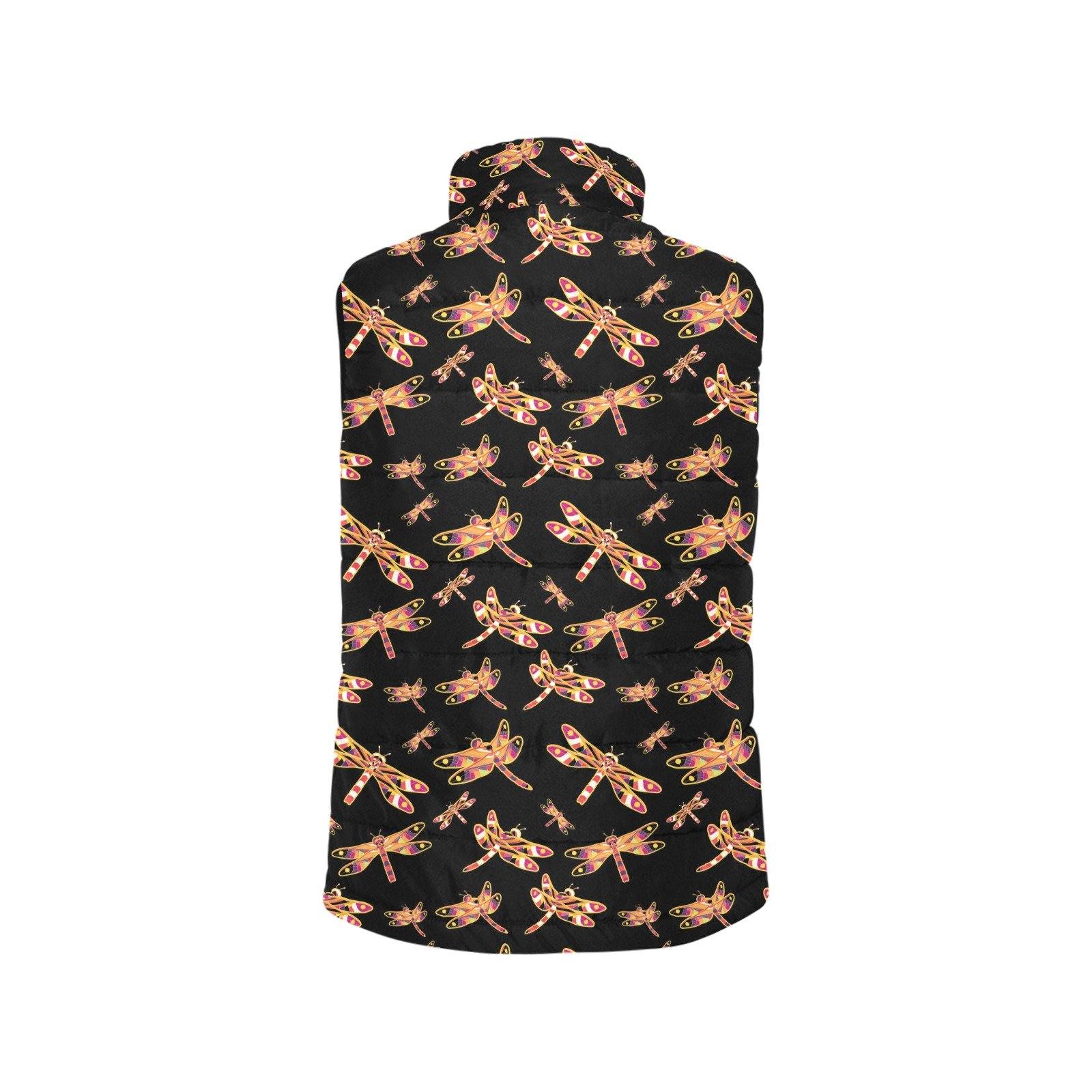 Gathering Yellow Black Men's Padded Vest Jacket (Model H44) Men's Padded Vest Jacket (H44) e-joyer