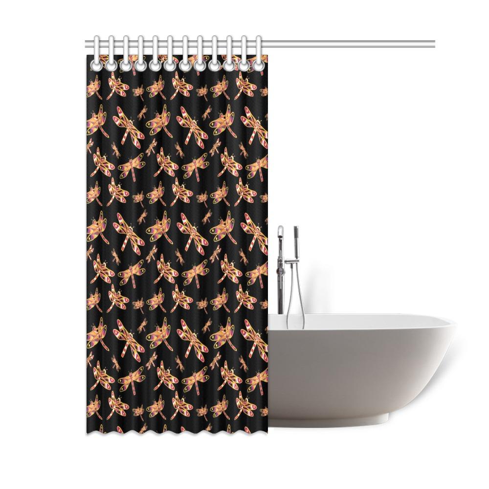 Gathering Yellow Black Shower Curtain 60"x72" Shower Curtain 60"x72" e-joyer 