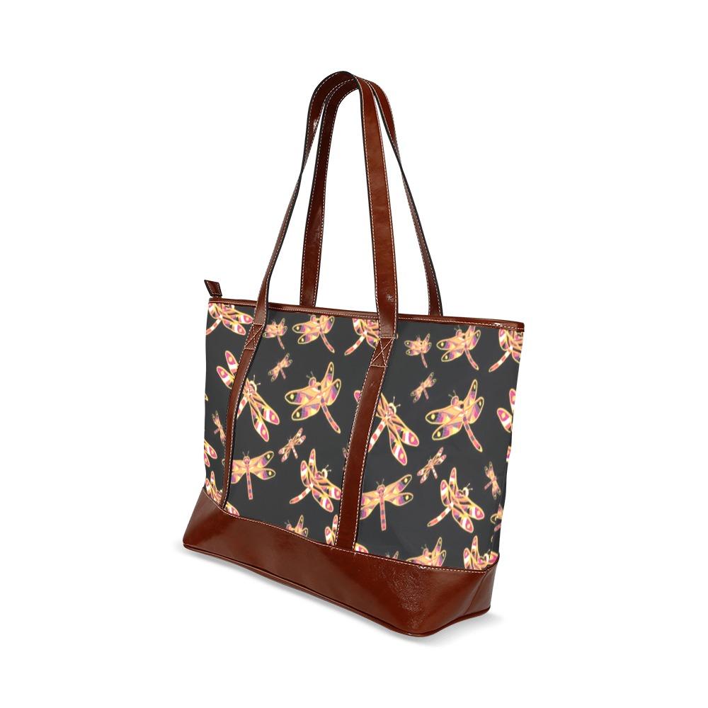 Gathering Yellow Black Tote Handbag (Model 1642) Tote Handbags (1642) e-joyer