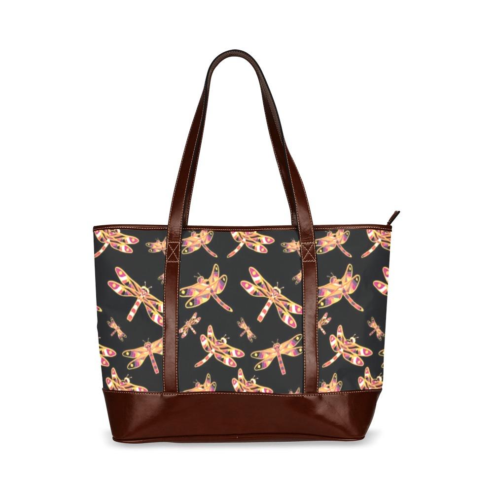Gathering Yellow Black Tote Handbag (Model 1642) Tote Handbags (1642) e-joyer