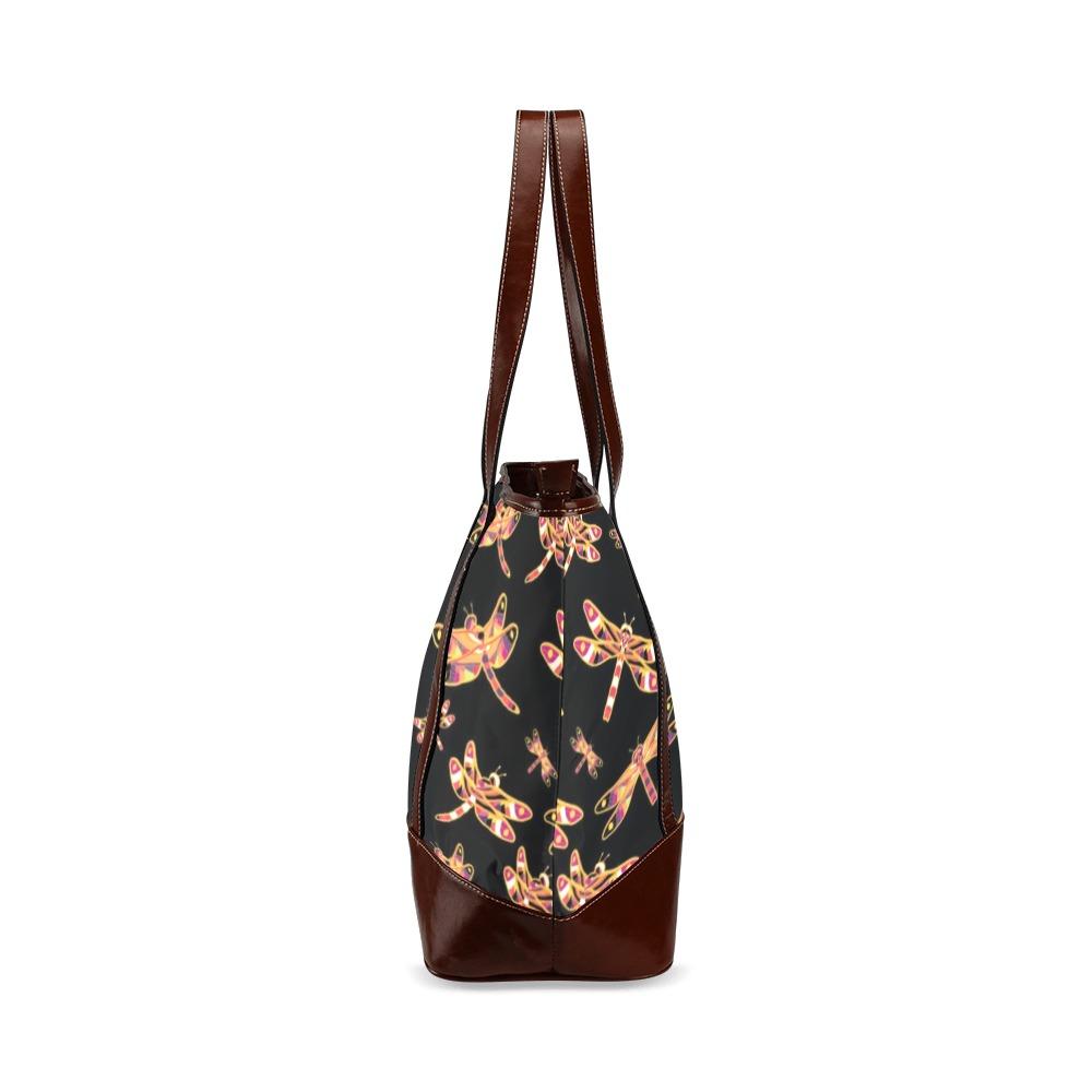 Gathering Yellow Black Tote Handbag (Model 1642) Tote Handbags (1642) e-joyer