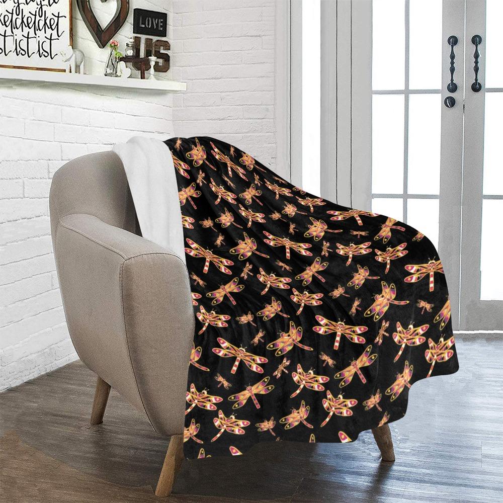 Gathering Yellow Black Ultra-Soft Micro Fleece Blanket 40"x50" Ultra-Soft Blanket 40''x50'' e-joyer 