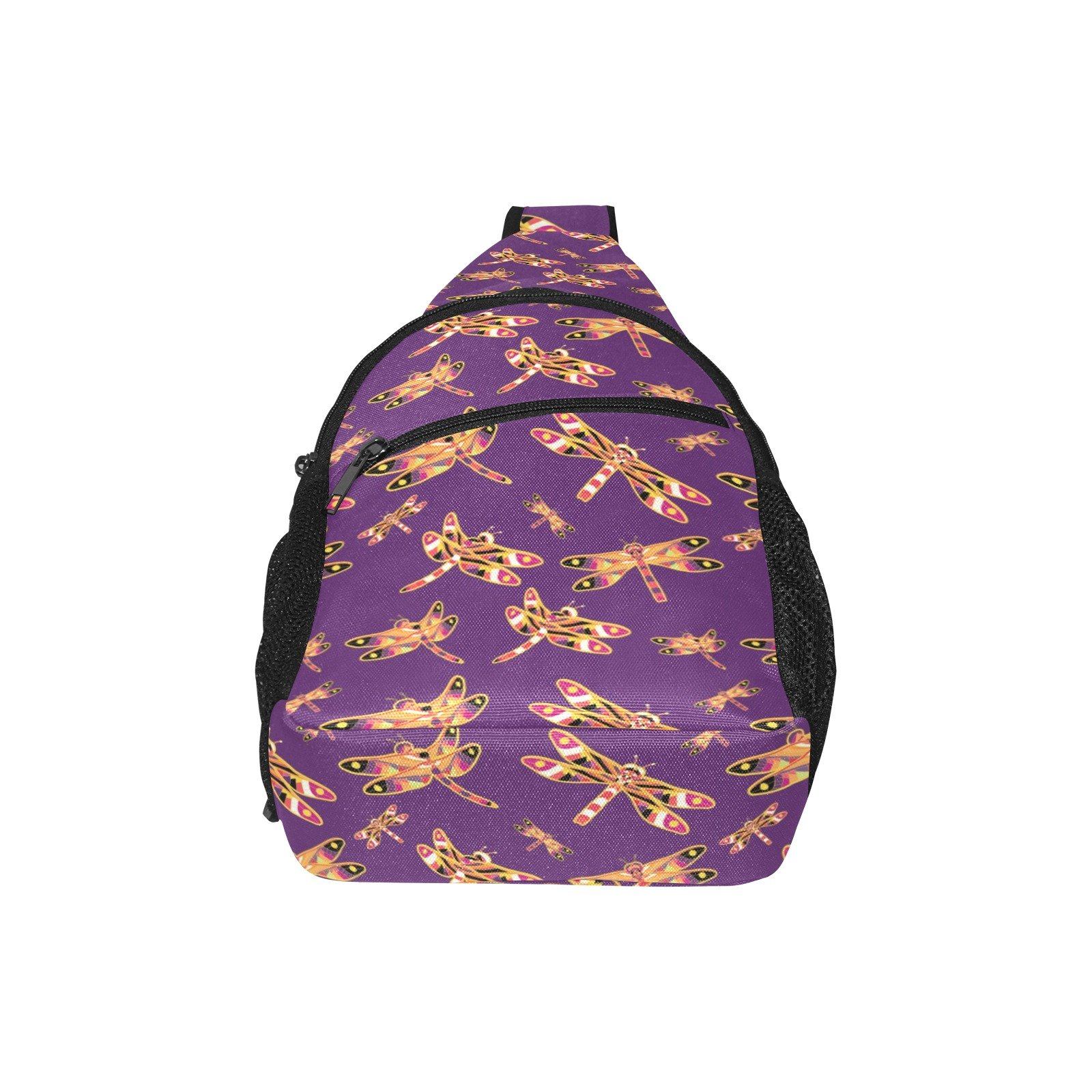 Gathering Yellow Purple All Over Print Chest Bag (Model 1719) All Over Print Chest Bag (1719) e-joyer