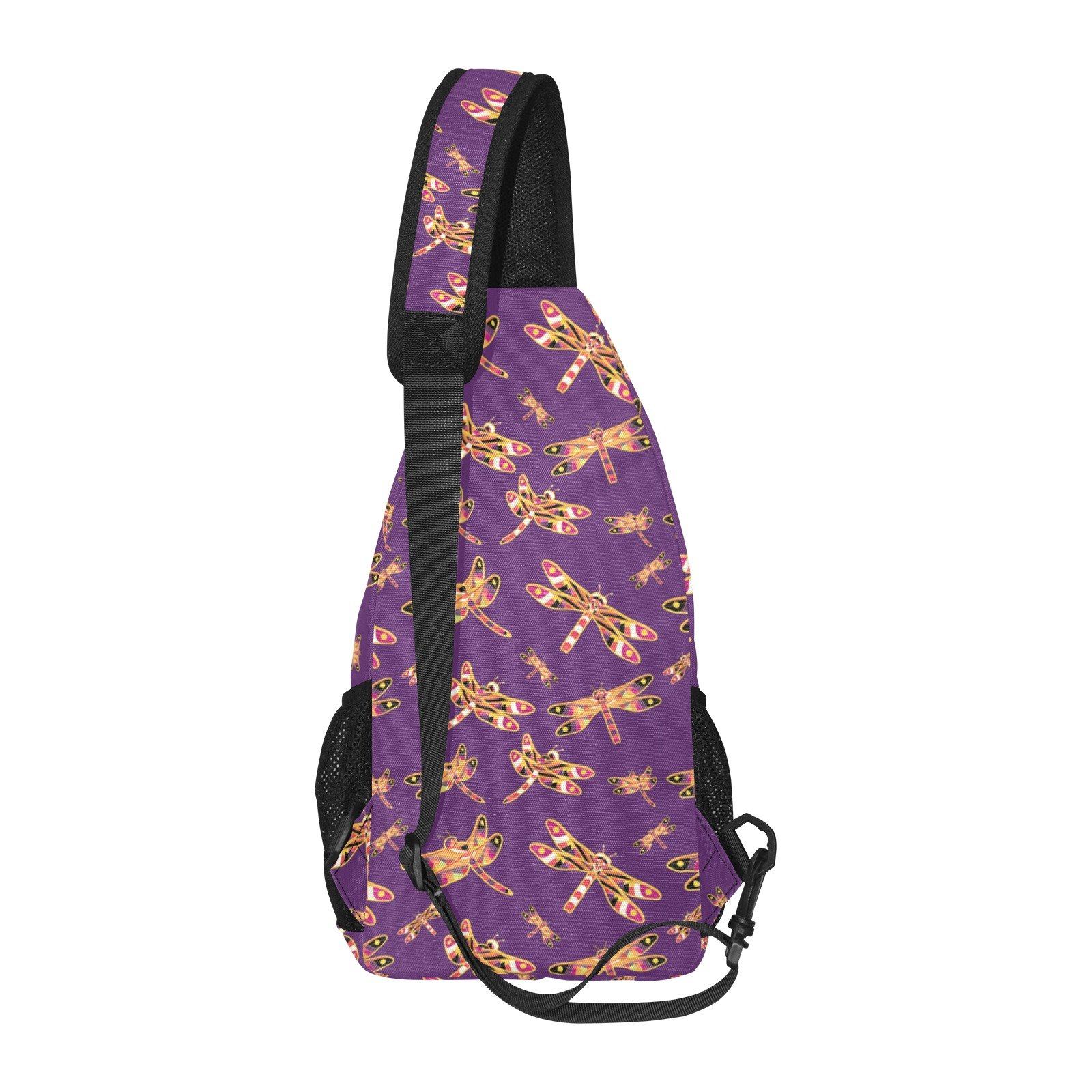 Gathering Yellow Purple All Over Print Chest Bag (Model 1719) All Over Print Chest Bag (1719) e-joyer
