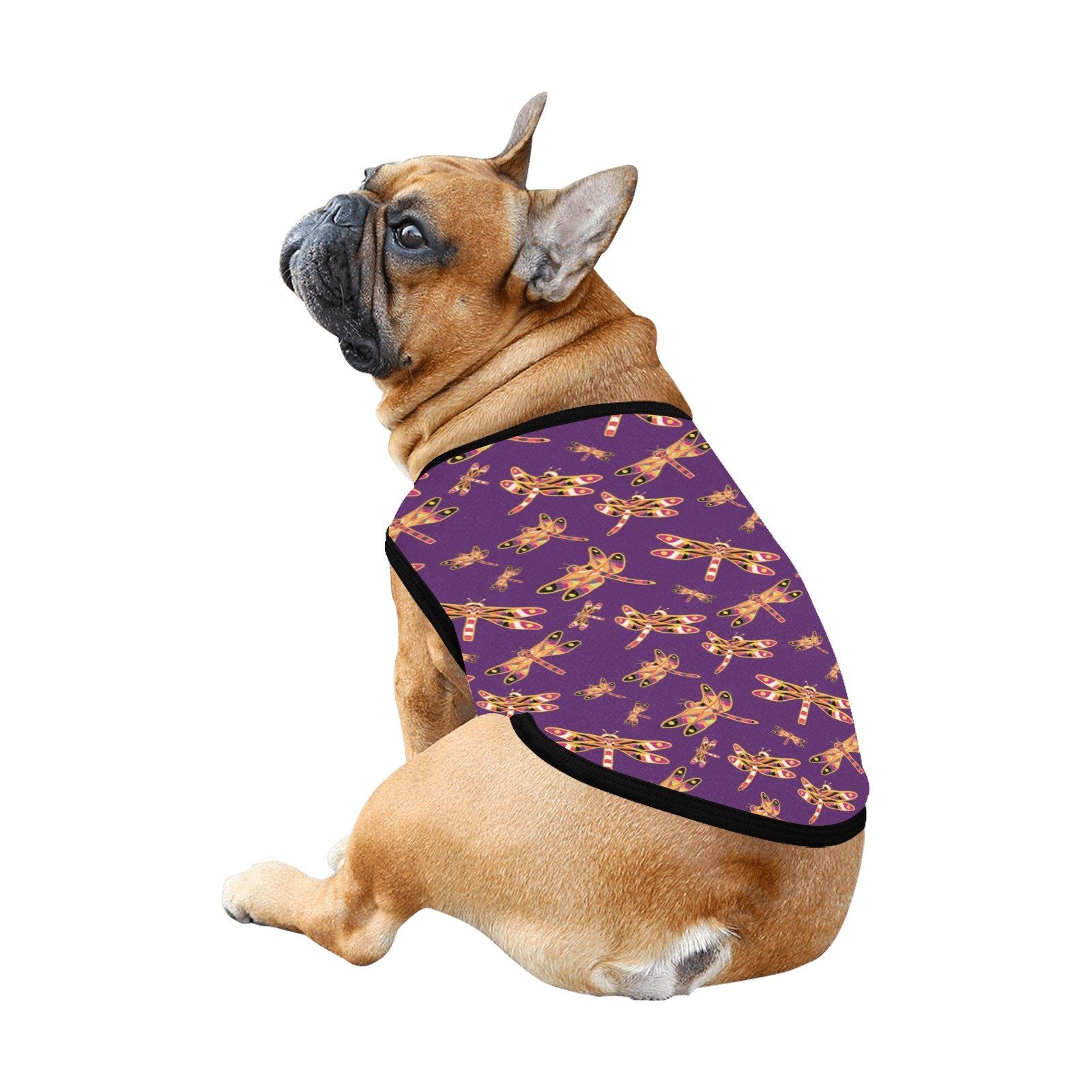 Gathering Yellow Purple All Over Print Pet Tank Top Pet Tank Top e-joyer 