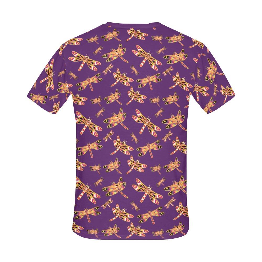 Gathering Yellow Purple All Over Print T-Shirt for Men (USA Size) (Model T40) All Over Print T-Shirt for Men (T40) e-joyer