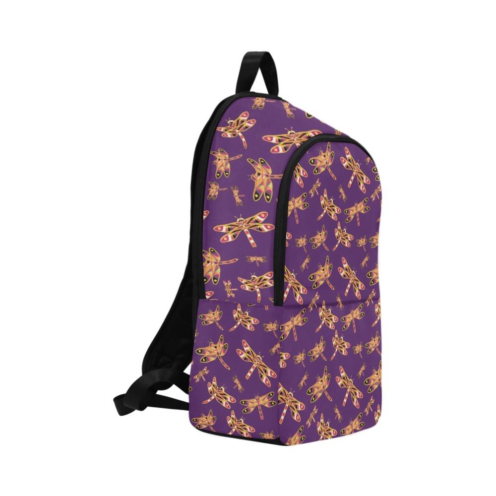 Gathering Yellow Purple Fabric Backpack for Adult (Model 1659) Casual Backpack for Adult (1659) e-joyer
