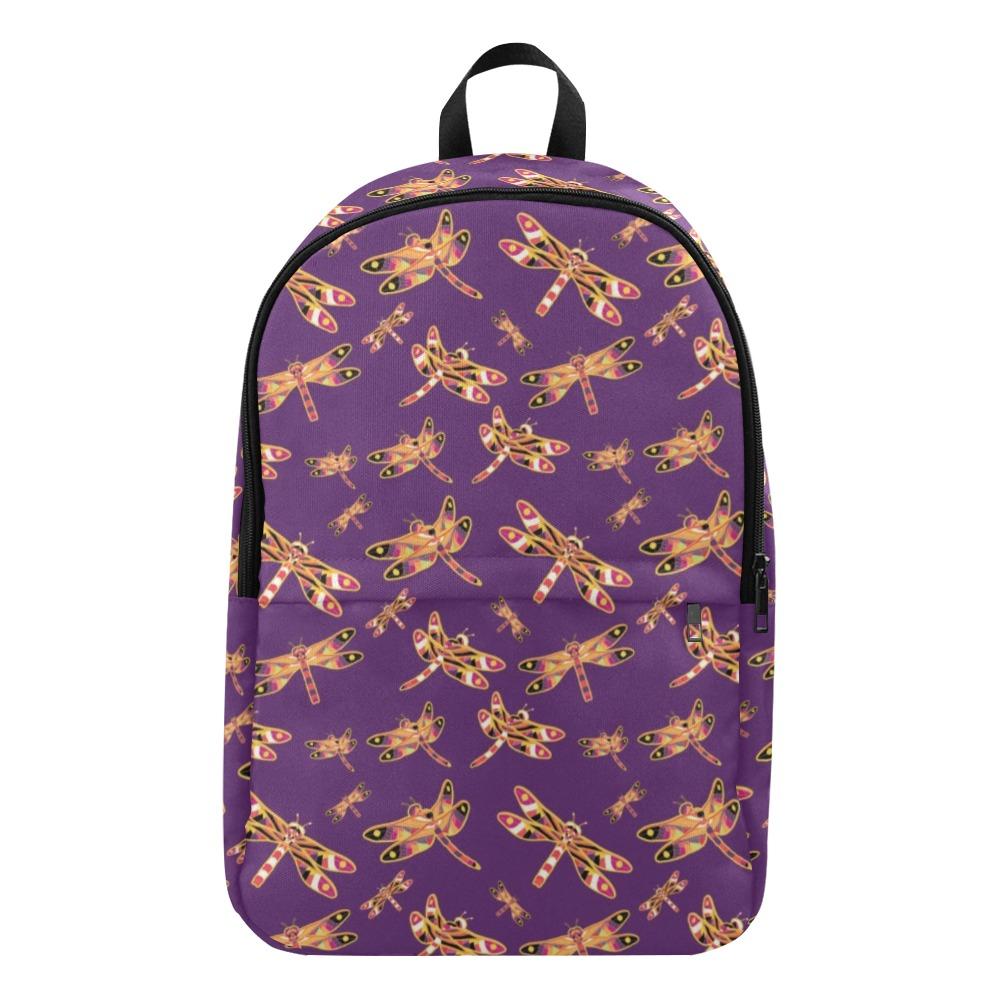 Gathering Yellow Purple Fabric Backpack for Adult (Model 1659) Casual Backpack for Adult (1659) e-joyer