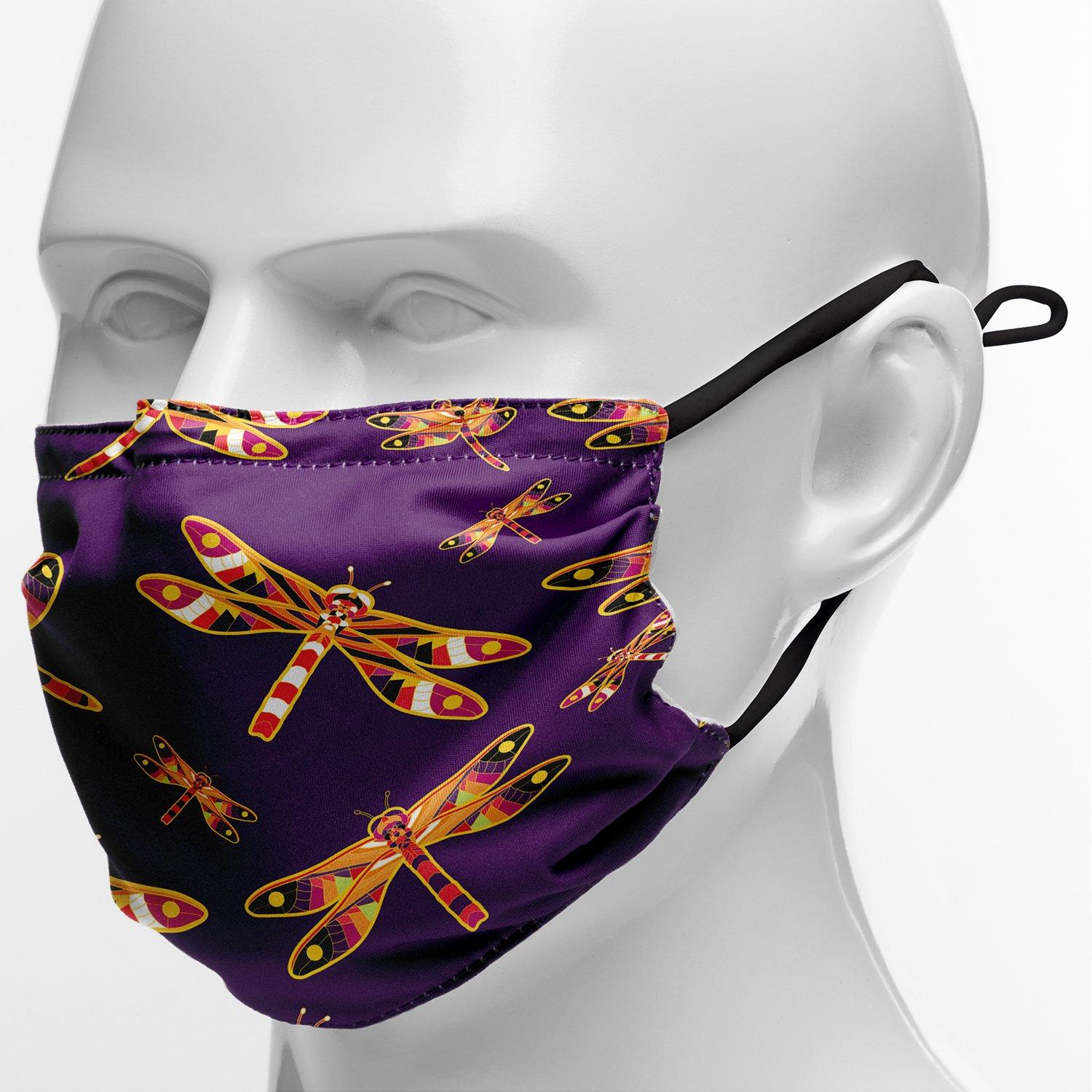 Gathering Yellow Purple Face Cover Herman